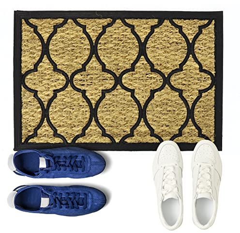 GarPet Fußmatte Kokos Schmutzfangmatte Kokosmatte Fußabtreter Outdoor Außen Haustür Türmatte Schmutzfang Matte Sauberlaufmatten