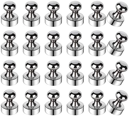 24 Stück Magnete Stark, 12 x 16 mm für Magnettafel, Neodym Extra Stark, Whiteboard Klein, Kühlschrank, Mini für Pinnwand, Büro, Schule, Haus