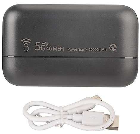 PUSOKEI Freigeschalteter 5G WLAN Hotspot, 300 Mbit/s 4G LTE Wireless Netzwerk Router, 300 Mbit/s Tragbares WLAN für Spielpartyreisen, 10000 mAh Akku