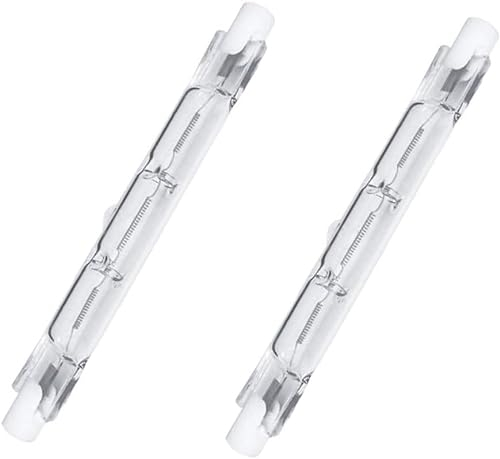 Modee 2 Stück Halogenlampen dimmbar R7S 78 mm 80 W 1400 Lumen Warmweiß 2700 K …