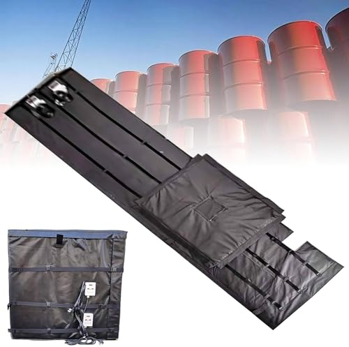 YEHOZZ 4000 W IBC-Fassheizer, 0~150 ℃ Temperaturregler, 275 Gallonen (1000 L) ölfassheizer, Wird Hauptsächlich Für Kunststofffässer, Eisenfässer, IBC-Fässer Und Verschiedene Gastanks Verwendet.,Black