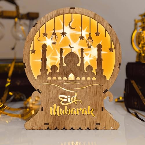 ACAREY Ramadan Deko Laterne, Ramadan Dekoration Lampe, 3D Mond und Sterne Eid Mubarak Ramazan Dekor Laternen, Muslimische Deko Lampe, Ramadan Laternen Für Schlafzimmer Tisch Deko, Ramadan Geschenke