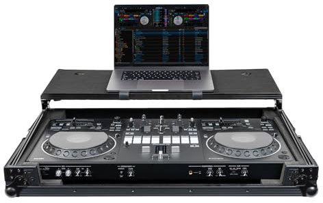 Headliner Pitch Black Flight Case kompatibel mit Pioneer DJ DDJ-REV5 Controller mit Laptop-Plattform – passgenaue DJ-Controller-Hülle, robustes Design, stapelbare Kugelecken – ideal für DJs unterwegs