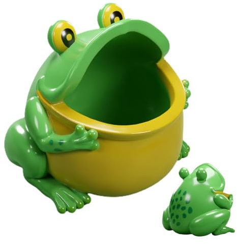 Zubehors Caja de Almacenamiento de Boca Grande,Caja de Almacenamiento de Rana de Boca Grande - Bandeja Decorativa para joyería con Cuencos - Figura de Rana de Boca Ancha, Plato de Dulces, decoración