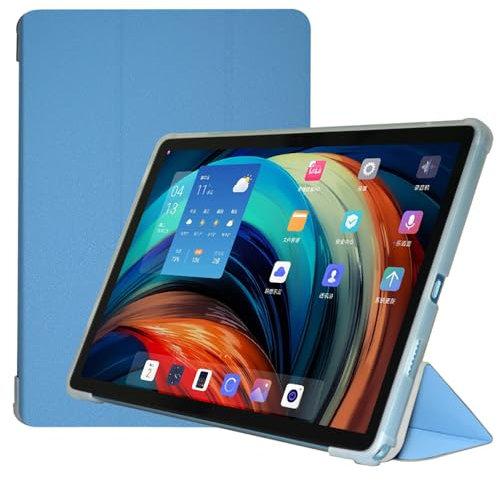 AKNICI Funda para TECLAST P50/TECLAST P50S Tablet 11 Pulgadas, Ultra Delgada Cubierta Trasera de TPU Cover Carcasa con Auto-Sueño/Estela Soporte Función para TECLAST P50/TECLAST P50S, Azul