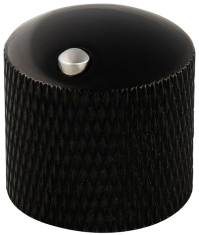 Framus Potentiometer Dome Knob with Convex Indicator - Black