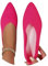 Minetom Femme Sport Chaussures Respirantes Confortable Tricotées Ballerines Loafers Décontractées Plates Flats Chaussures À Bout Pointu A Rose Rouge 40 EU