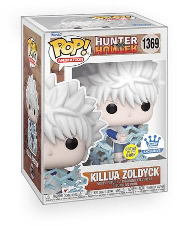 Epic Collectibles Pop Anime Hunter X Hunter – Killua Zoldyck Godspeed Glows-in-the-Dark Édition limitée Figurine exclusive en vinyle avec protecteur de boîte Funko