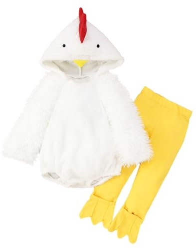 Tutine Per Animale Tutine Bambino Neonato Pollo Costume Pasqua Pagliaccetto In Pile Neonato Tutone Pigiama Bambina Tutina e Calde Jumpsuit Bambino Tuta Bambina Cartone Animato Pigiama
