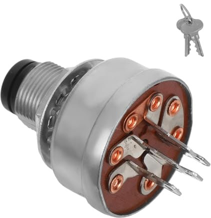 POPETPOP Lawn Mower Ignition Switch Keys Lawn Mower Start Switch for Tractor Heavy Duty Start Replacement for Garden Lawnmower