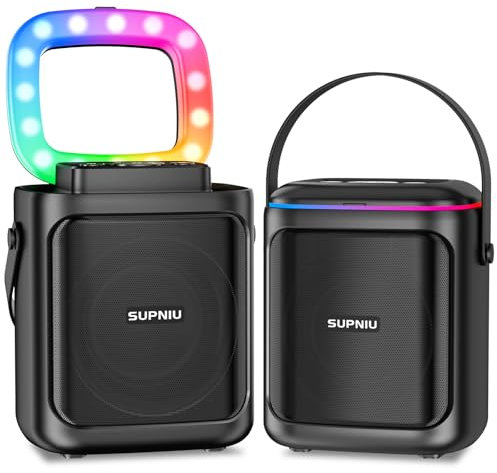 Cassa Bluetooth Potente 30W Wireless con Suono Stereo Cristallino - TWS Accoppiamento & 24H di Riproduzione con Luci LED | Casse Bluetooth Ideali per Feste, Viaggi e Eventi.