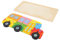 VICASKY 1 Satz Stereo-Block-Puzzle deko Puzzle laubsäge Toy Cars laubsägen für Scheune Kleinkinder buntes Holzpuzzle Farbe Cartoon-Puzzle