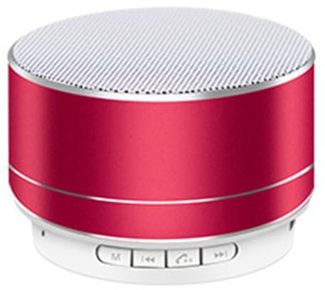 Fuhjythy A10 Mini Altavoz Bluetooth Portátil Al Aire Libre Cannon Subwoofer Caja de Sonido Soporte Tarjeta TF Rojo