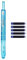 RGYBAO Retractable Fountain Pen with 5 Inks Cartridges 0.38mm Metal Fountain Pen Retractable Inks Pen for Writing Journaling
