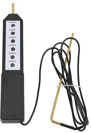 Changeor Electric Fence Tester Wide Voltage Range 1000-10000 V Voltmeter with 6 Flawmaker Indicators Lights for Various Applications