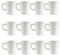 White Ceramic Latte Mugs, 12oz/350ml, Set of 12, for Tea & Coffee etc