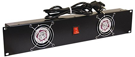 STEINIGKE Omnitronic 30100820 Frontplatte Z-19 mit 2 Ventilatoren, 2U