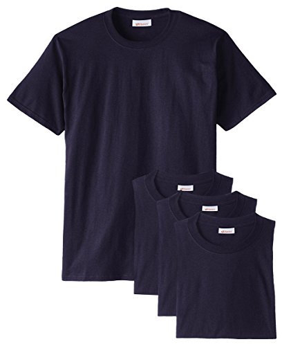 Hanes Men's ComfortSoft T-Shirt (Pack of 4),Navy,XX-Large
