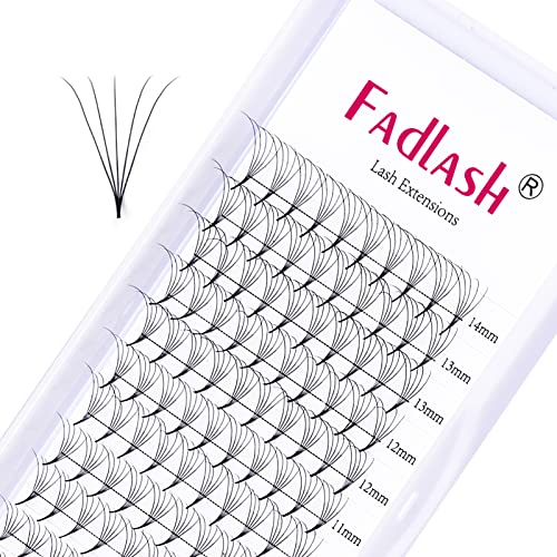 Volumen Wimpern C Curl 0.07mm 8-14mm 5D Lash Extensions natürliche lange einzelne Wimpern professionelle Wimpern cluster natural Fans (C curl 0.07mm, 5D 8-14mm)