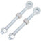 2X Galvanised 200mm Adjustable Gate Eyebolts & Nuts