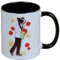 Harald Glööckler Pompöös Tasse Hund mit Blumenstrauß - designed by