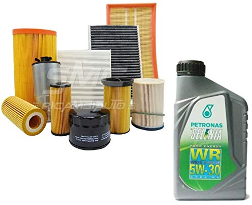 KIT TAGLIANDO FILTRI MISTI + 5LT OLIO MOTORE WR 5W30