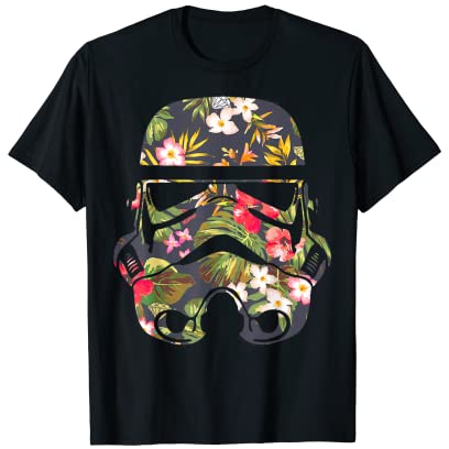 Star Wars Tropical Stormtrooper Floral Print Graphic T-Shirt T-Shirt