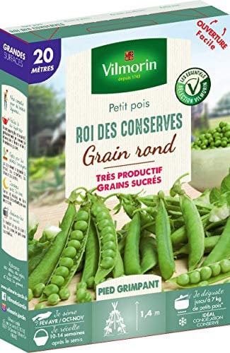 Vilmorin Pois Roi des conserves boite série 20m