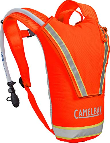 CAMELBAK Unisex-Adult HI VIZ Trinkrucksack mit 3L CRUX Trinkblase (Militärversion), ORANGE