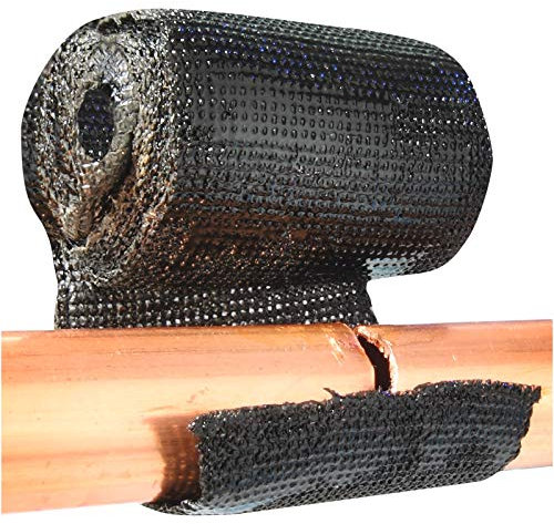 Burwells Ultra Strong Waterproof Repair Tape Black PVC: Patches & Seals Guttering Pipes & Water Leaks