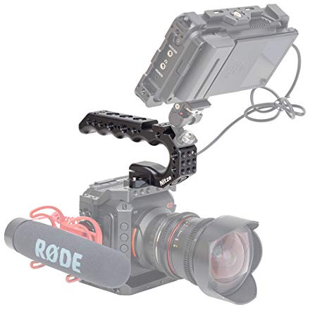 Nitze Kamerakäfig Top Stinger Griff mit QR Nato Schiene für Z CAM E2 S6/F6/F8 4K Video Camcorder