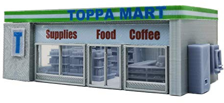 Outland Models Paysage pour voitures miniatures Dépanneur et accessoires Échelle 1:64 S