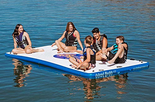 Island Hopper Island Buddy - Piattaforma gonfiabile per piscina, 3,5 m