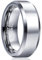 Cloyo 8mm Ring für Männer Damen Schmuck Wolframcarbid Verlobungsring Schlichter Eheringe Silber Polierter Comfort Fit 62 (19.7)