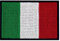 Italien Flagge Bestickter Aufnäher mit Haken- und Flauschbänder