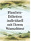 8 Flaschenetiketten selbstklebend mit Text PERSONALISIERT - Etikett Gemalte Landschaft - Flaschen Aufkleber für Wein oder Sekt Weinetikett Flaschenetikett