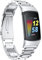 Chofit Armbänder kompatibel mit Fitbit Charge 6/Charge 5 Armband, Metall-Edelstahl-Ersatzbänder Business-Armband für Charge 6 Activity Tracker (Silber)