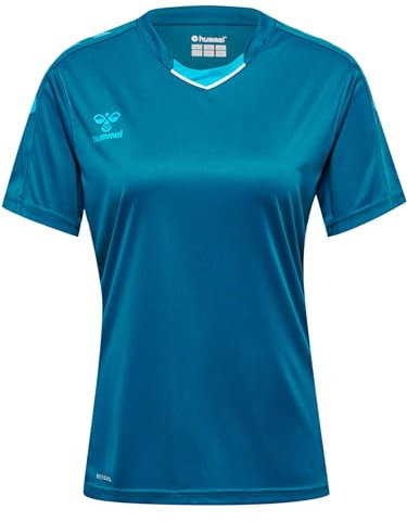 hummel hmlCORE XK Poly Trikot Damen F9368 blaublauweiss, 2XL Damen