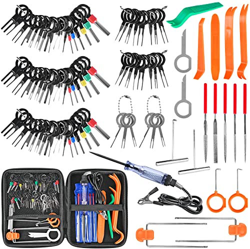 Terminal Removal Kit 96 Pcs - Depinning Tool, Electrical Connector Pin Removal Tool, Pin Extractor for Automotive, Household Devices