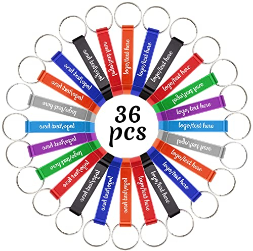 36 Pcs Décapsuleur Personnalisé Porte-clés Personnalisé En Vrac Mariage Graduation Party Favors Ouvreur De Bière Personnalisé Gravé avec Nom Texte Logo