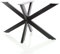 XPOtool Pied de Table Spider Piètement en Acier 71x78x150cm Forme Araignée en Noir Support Surface Travail Pied de Meuble Matériel de Fixation Pied de Meuble