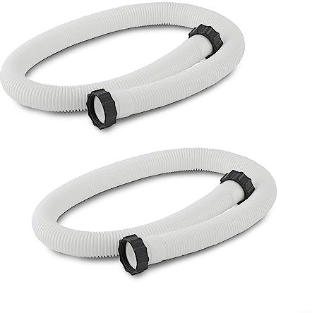 für Schwimmbadschlauch, Pool-Sandfilterpumpenschlauch mit Muttern, Set für Intex 29060E 1500 GPH Filterpumpe, Salzwasser- und Sandfilter, Ersatzteil, 2 Stück