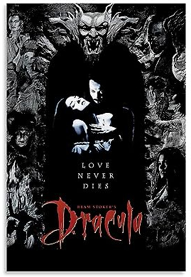 ELedvb Bram Stoker's Dracula Filmposter, Leinwand-Poster, dekoratives Gemälde, Leinwand-Wandposter und Kunstdruck, modernes Familienschlafzimmer-Dekor-Poster, 40 x 60 cm