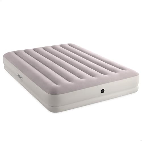Intex 64179 - Luftmatratze Doppelbett Dura-Beam Prestige Mid-Rise, Aufblasbare Matratze mit Ventil, Geeignet für 2 Person, PVC, Mehrfarbig, 152x203x30 cm