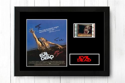 The Evil Dead Filmstreifen, gerahmt, signiert