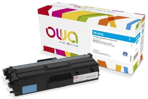 Armor-Owa-Laser-Tintenpatronen für Brother TN423C Toner-Set, Cyan