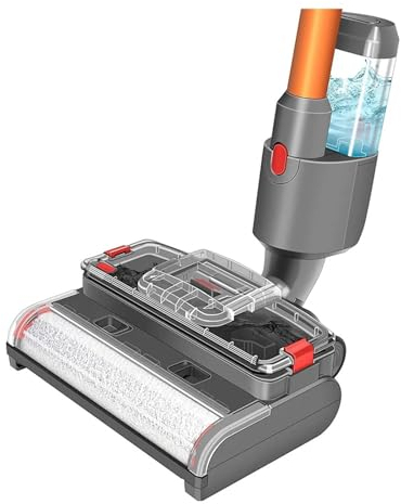 KurOto Robot Mop Head,Wet And Dry Scrubbing Brushes Compatible For Dyson V15 V11 V10 V8 V7 Electric Broom Heads, Equipped With Cleaning And Sewage Tanks