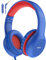 EarFun Kids Headphones, Wired Headphones Kids 85/94dB Volume Limit, Sharing Function, Stereo Sound Adjustable Headband Children Headphone for School/Travel/Phone/Tablet, Navy Red