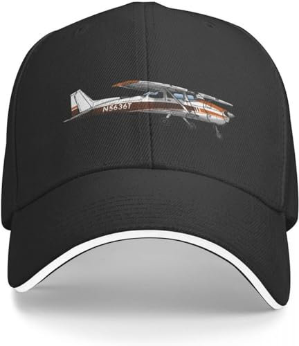 CAPHATMC Baseballkappe Hip Hop Sonnenhut Cessna 172 N5636T Baseballkappe Streetwear Trucker Hüte Herrenkappe Damen
