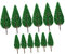 HOODANCOS 12 Stück Baumodell Baum Landschaft Modell Baum Bunte Landschaft Baum Landschaft Modell Baum Kiefer Modell